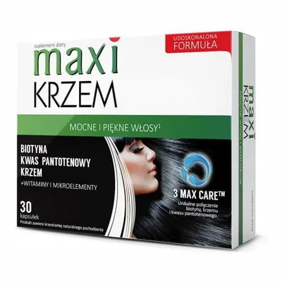 Maxi Krzem Piękne Włosy Mocne Paznokcie 30 kaps.