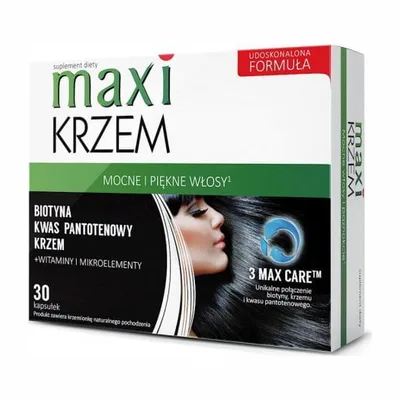 Maxi Krzem Piękne Włosy Mocne Paznokcie 30 kaps.