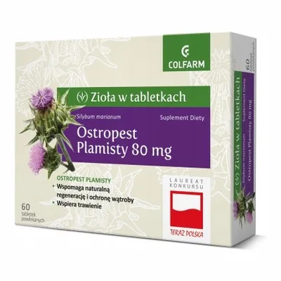 Ostropest Plamisty 80mg 60 Tabletek