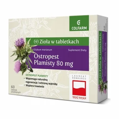 Ostropest Plamisty 80mg 60 Tabletek