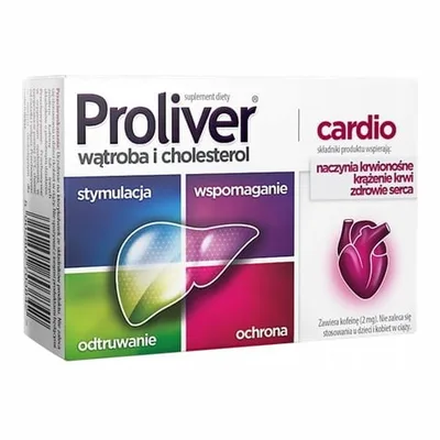 Proliver Cardio Zdrowa Wątroba I Serce 30 Tabletek