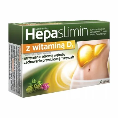 Hepaslimin Z Witaminą D Wątroba Odporność 30 Tabletek
