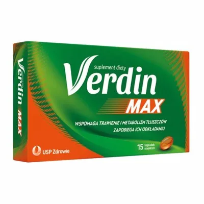 Verdin MAX Kurkumina Praca Wątroby Trawienie 15 Kapsułek