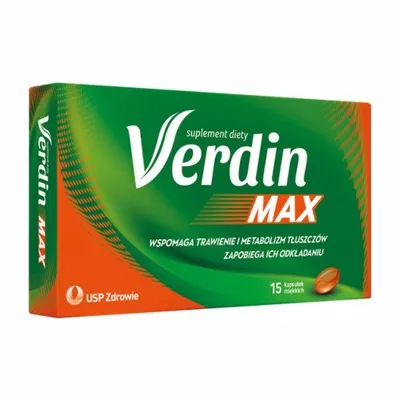 Verdin MAX Kurkumina Praca Wątroby Trawienie 15 Kapsułek