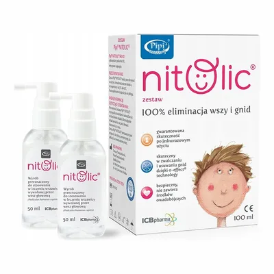 Pipi Nitolic Przeciw Wszawicy Zestaw 100 ml