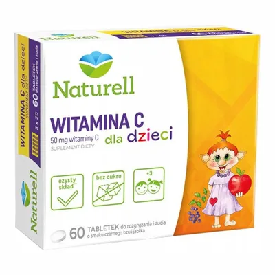 NATURELL Witamina C dla dzieci tabl. 60tab