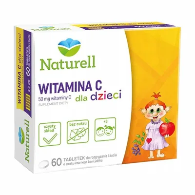 NATURELL Witamina C dla dzieci tabl. 60tab