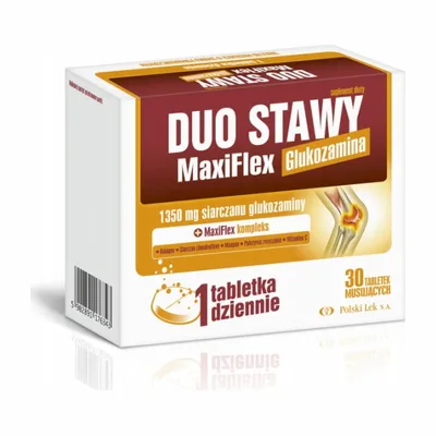 Duo Stawy MaxiFlex Glukozamina 30 Tabletek Musujących