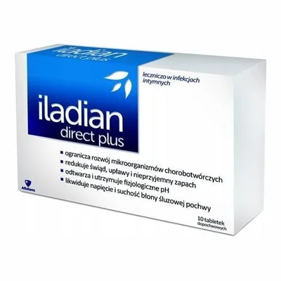 Iladian Direct Plus Na Infekcje Intymne 10 Tabletek Dopochwowych