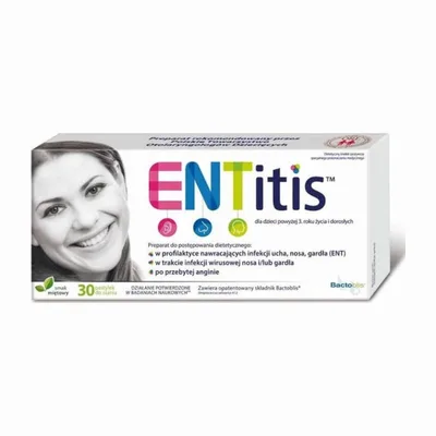 Entitis Miętowy 30 Pastylek