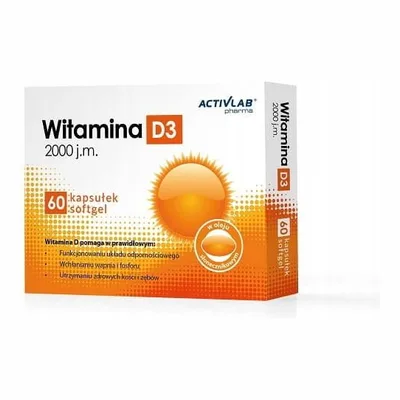 Activlab Witamina D3 2000jm 60 Kapsułek