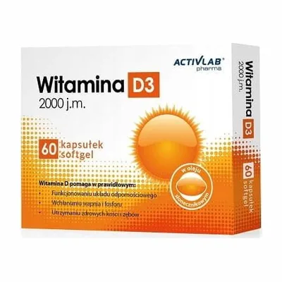 Activlab Witamina D3 2000jm 60 Kapsułek