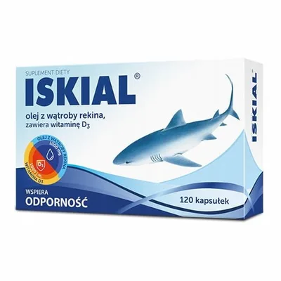 Iskial Olej Z Wątroby Rekina +D3 Odporność 120kaps