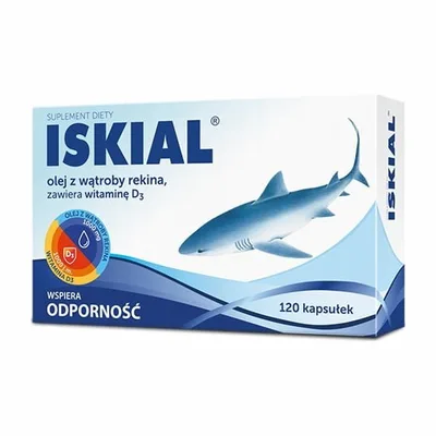 Iskial Olej Z Wątroby Rekina +D3 Odporność 120kaps