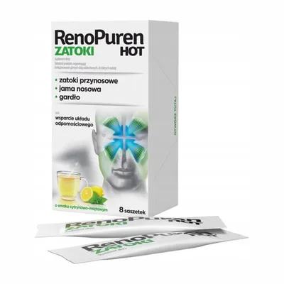 RenoPuren Zatoki Hot O Smaku Cytrynowo Miętowym 8 Saszetek
