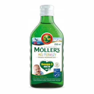 Moller's Mój Pierwszy Tran Norweski Dla Dzieci 250 ml