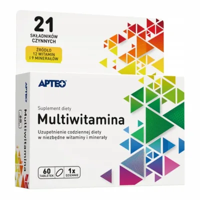 Multiwitamina APTEO 21 składników 60 dni kuracji