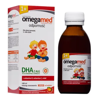 Omegamed Odporność 1+ Syrop w butelce 140m