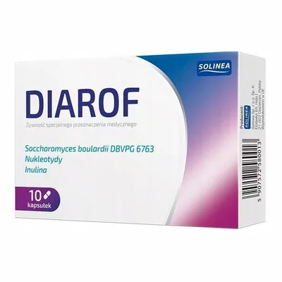 Diarof Mikroflora Jelitowa Biegunka Podróżnych 10 Kapsułek