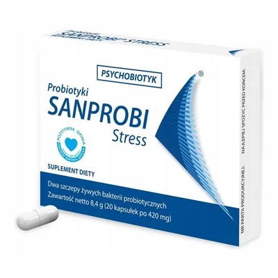Sanprobi Stress Probiotyk Psychobiotyk 20 Kapsułek