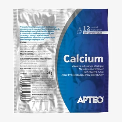 Calcium w folii APTEO tabl.mus.dosp.roztw.