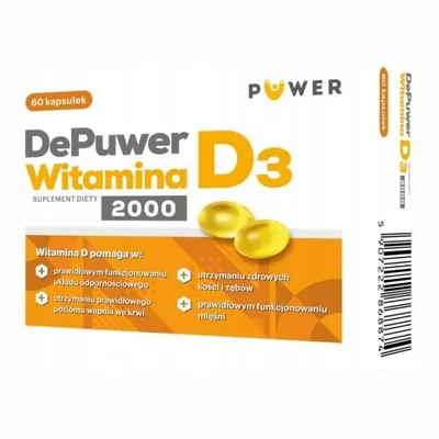DePuwer Witamina D3 2000 60 kaps