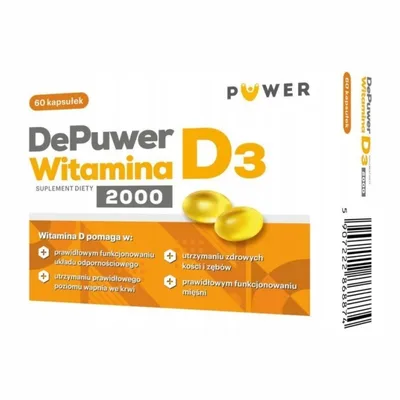 DePuwer Witamina D3 2000 60 kaps