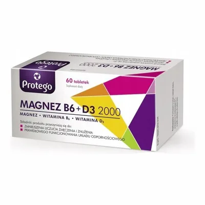 Protego Magnez B6 + D3 2000 60 Tabletek