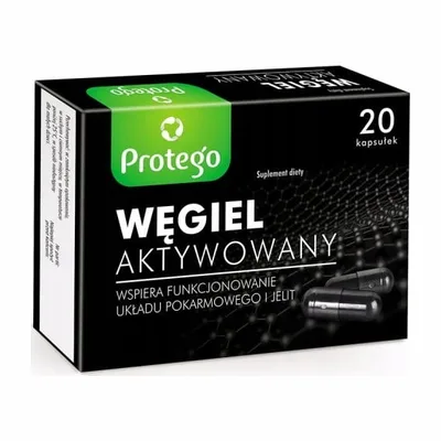 Protego Węgiel Aktywowany 20 Kapsułek
