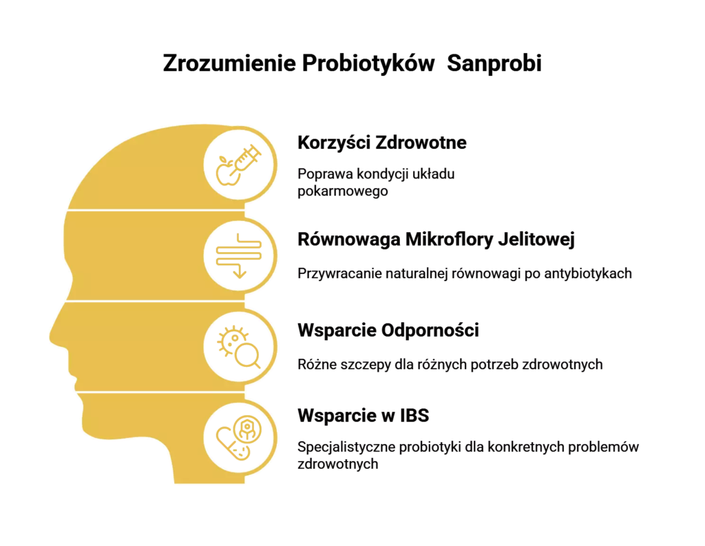 Przegląd korzyści probiotyków sanprobi