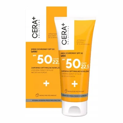 CERA+ Solutions Lekki Krem Ochronny Do Opalania 50SPF 50 ml