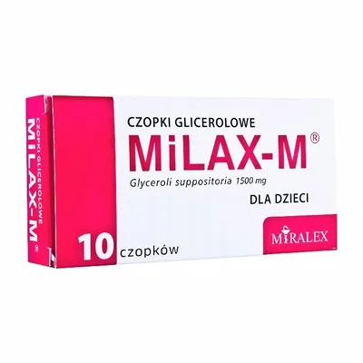 Milax-M Czopki Glicerolowe Dla Dzieci 10 Sztuk