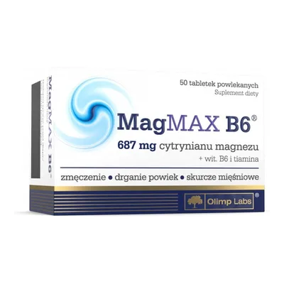 Olimp MagMAX B6 687mg Cytrynianu Magnezu 50 tabl.