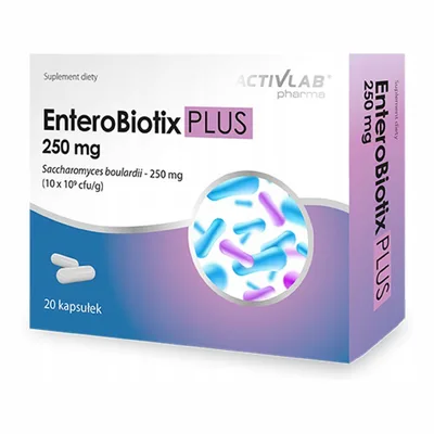 Enterobiotix Plus Saccharomyces Boulardi Wsparcie W Biegunkach 20 Kapsułek