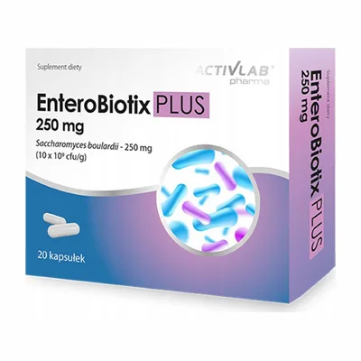 Enterobiotix Plus Saccharomyces Boulardi Wsparcie W Biegunkach 20 Kapsułek