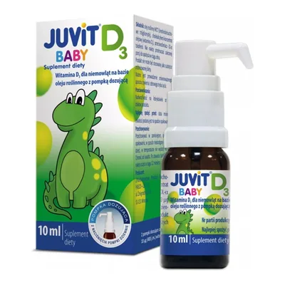 Juvit Baby D3 ( z pompką) krop.doustne 10m