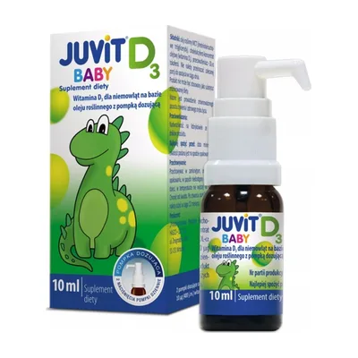 Juvit Baby D3 ( z pompką) krop.doustne 10m