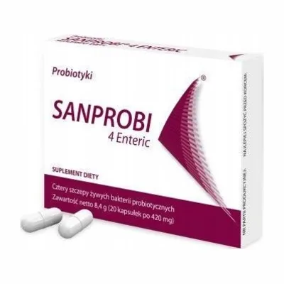 Sanprobi 4 Enteric Wsparcie Jelit 20 Kapsułek