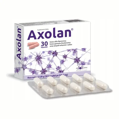 Axolan Kwas Alfa-Liponowy Wsparcie Układu Nerwowego 30 Kapsułek