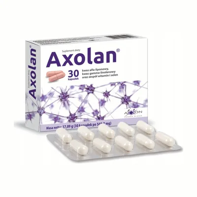 Axolan Kwas Alfa-Liponowy Wsparcie Układu Nerwowego 30 Kapsułek