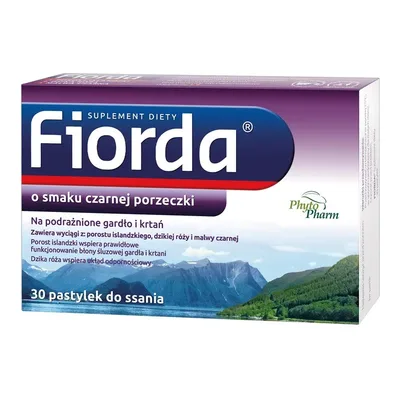 Fiorda Porost Islandzki Gardło I Krtań 60 pastylek