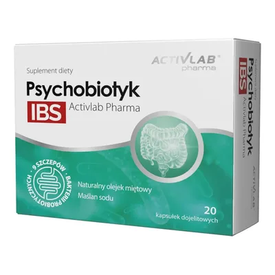 Psychobiotyk IBS Probiotyki + Maślan 20 Kapsułek