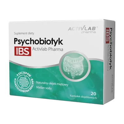 Psychobiotyk IBS Probiotyki + Maślan 20 Kapsułek