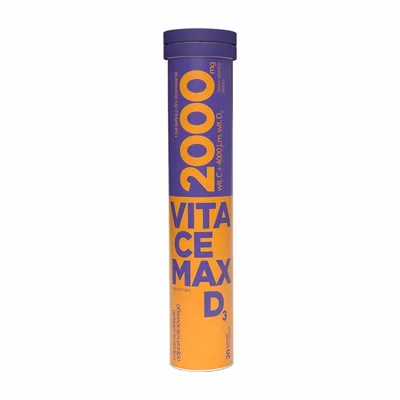 VITACEMAX D3 4000 Witamina C 2000 20 tabletek musujących
