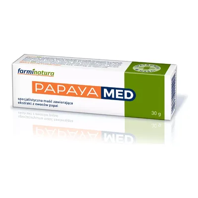 Papaya Med Maść Do Stosowania Na Rany Zadrapania Skaleczenia 30g