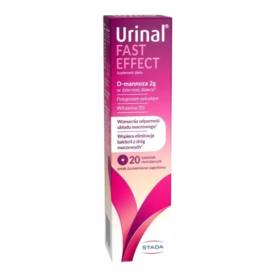 Urinal Fast Effect Drogi Moczowe 20 Tabletek Musujących