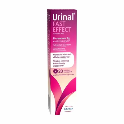 Urinal Fast Effect Drogi Moczowe 20 Tabletek Musujących
