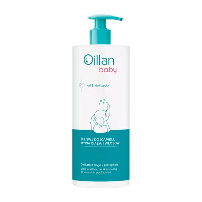 Oillan Baby Żel Do Mycia Ciała I Włosów 3w1 750ml