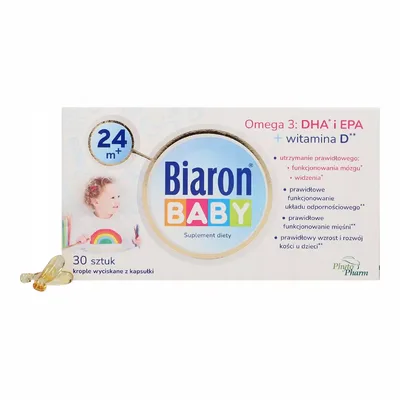 Biaron Baby 24m+ DHA+ Witamina D 30 Kapsułek