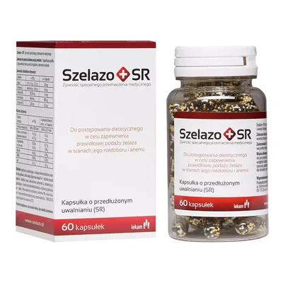 Szelazo+SR Żelazo O Przedłużonym Uwalnianiu 60 Kapsułek